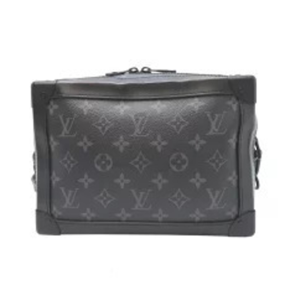 Louis Vuitton Trunk Monogram Black Soft Shoulder Eclipse Bag Black